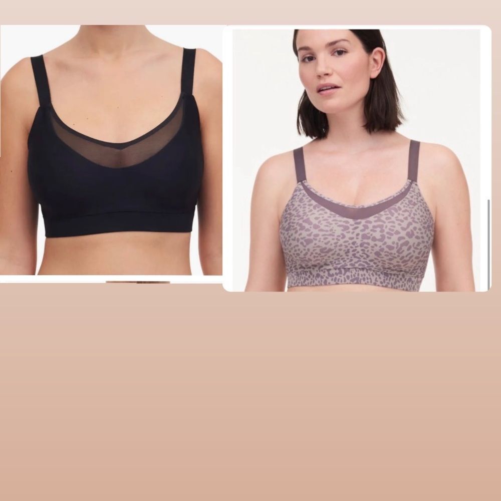 Bundle of 2 Chantelle Everyday Sport Eco Comfort Low Impact bra size S